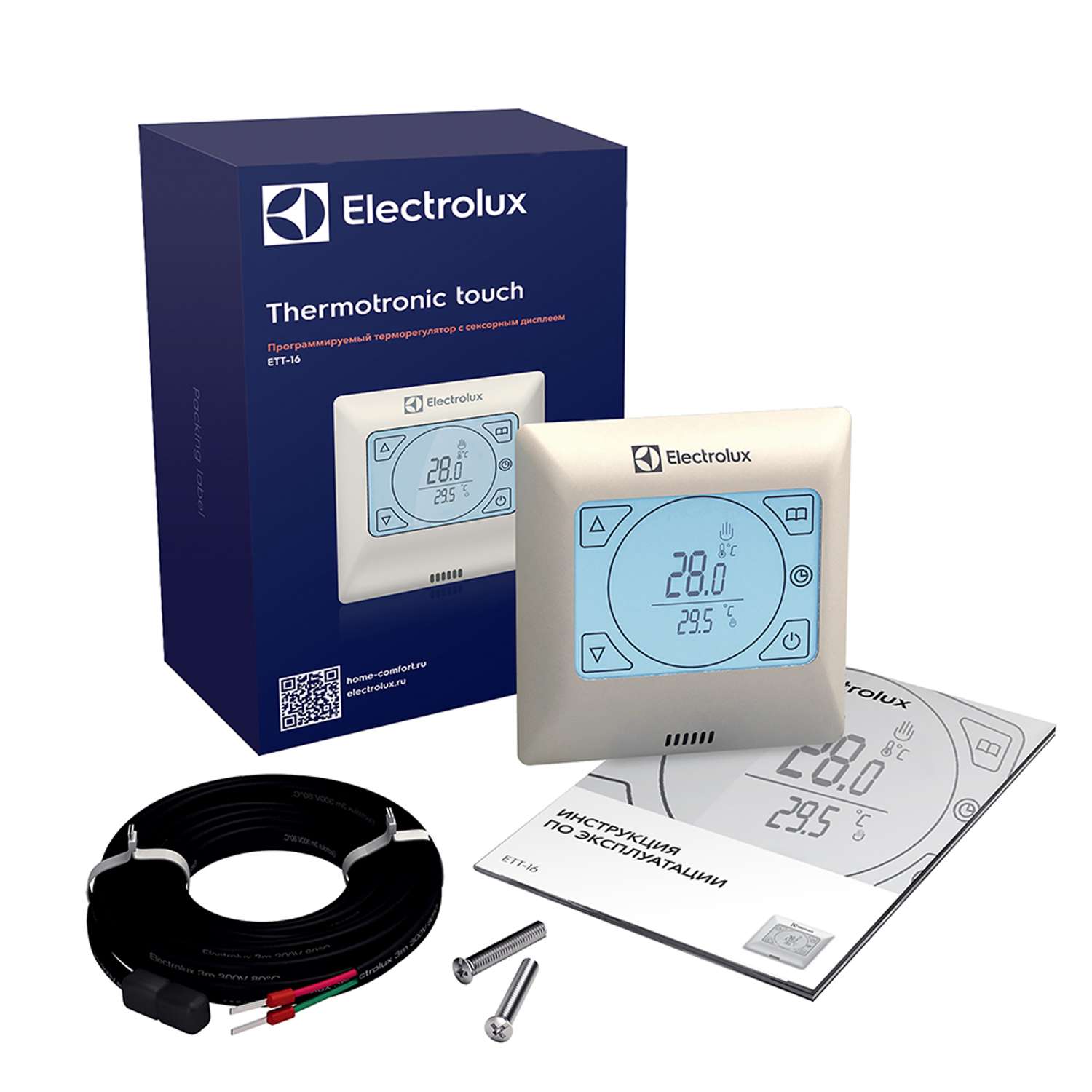 Терморегулятор Electrolux ETT-16 Touch для теплого пола - фото 2