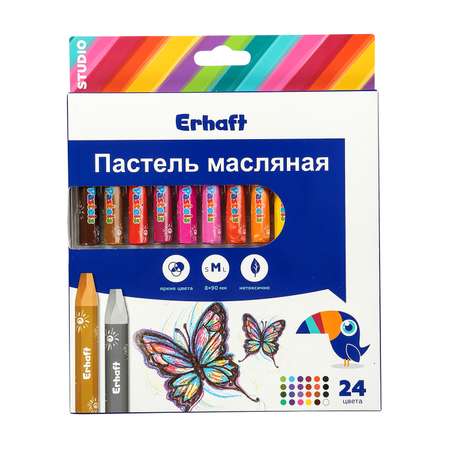 Пастель художественная сухая Erhaft 24 шт.
