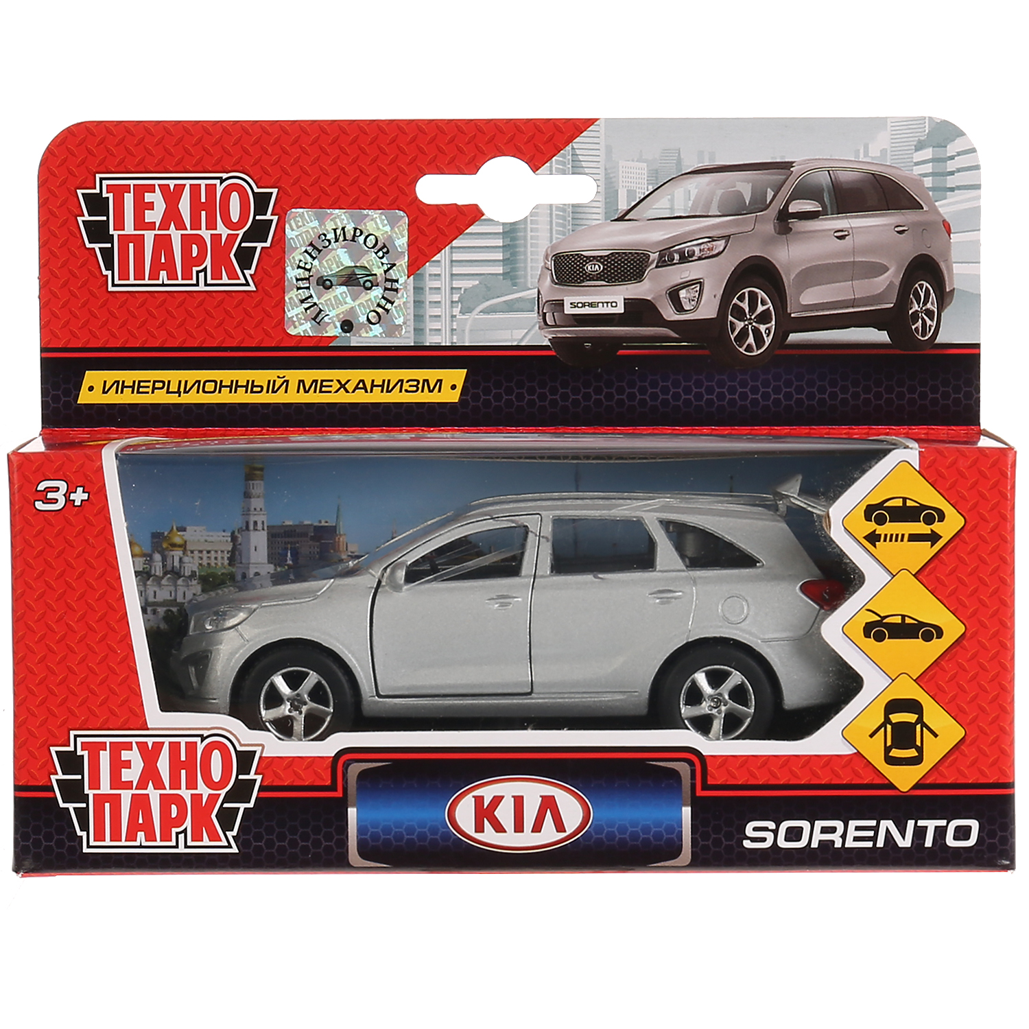 Автомобиль Технопарк KIA Sorento серебряный 274794 - фото 1