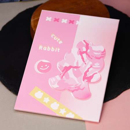 Зеркало настольное для макияжа iLikeGift Cute rabbit pink