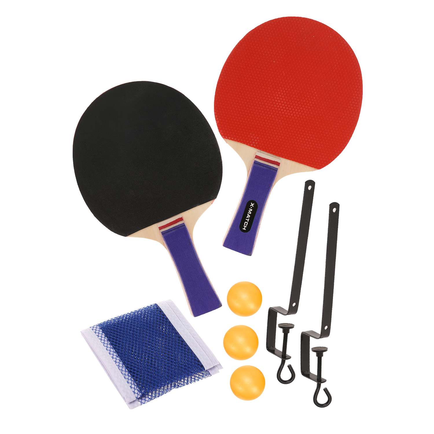 Набор для настольного тенниса X-Match с сеткой и креплениями - фото 1