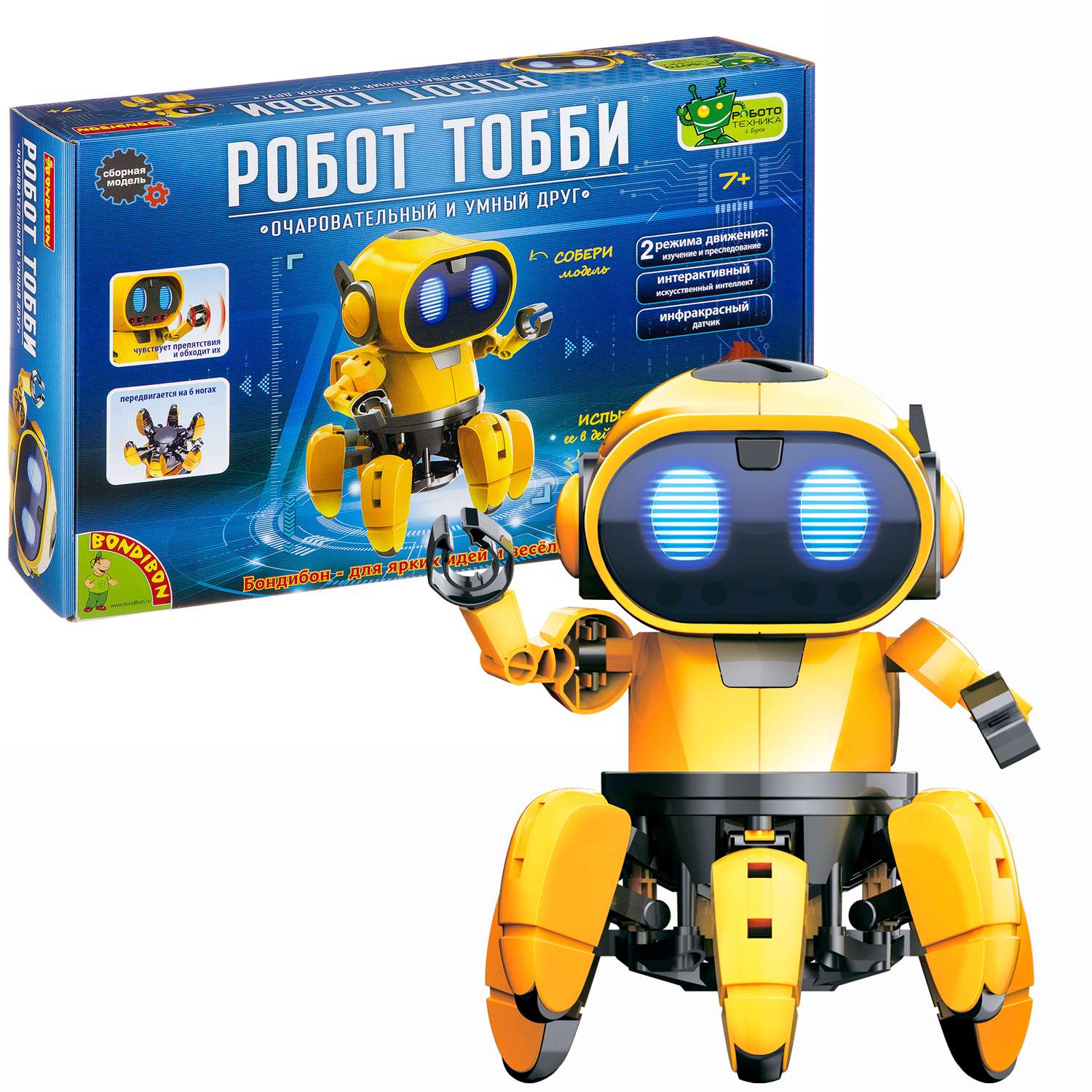 Конструктор BONDIBON Робот Тобби серия Робототехника - фото 1