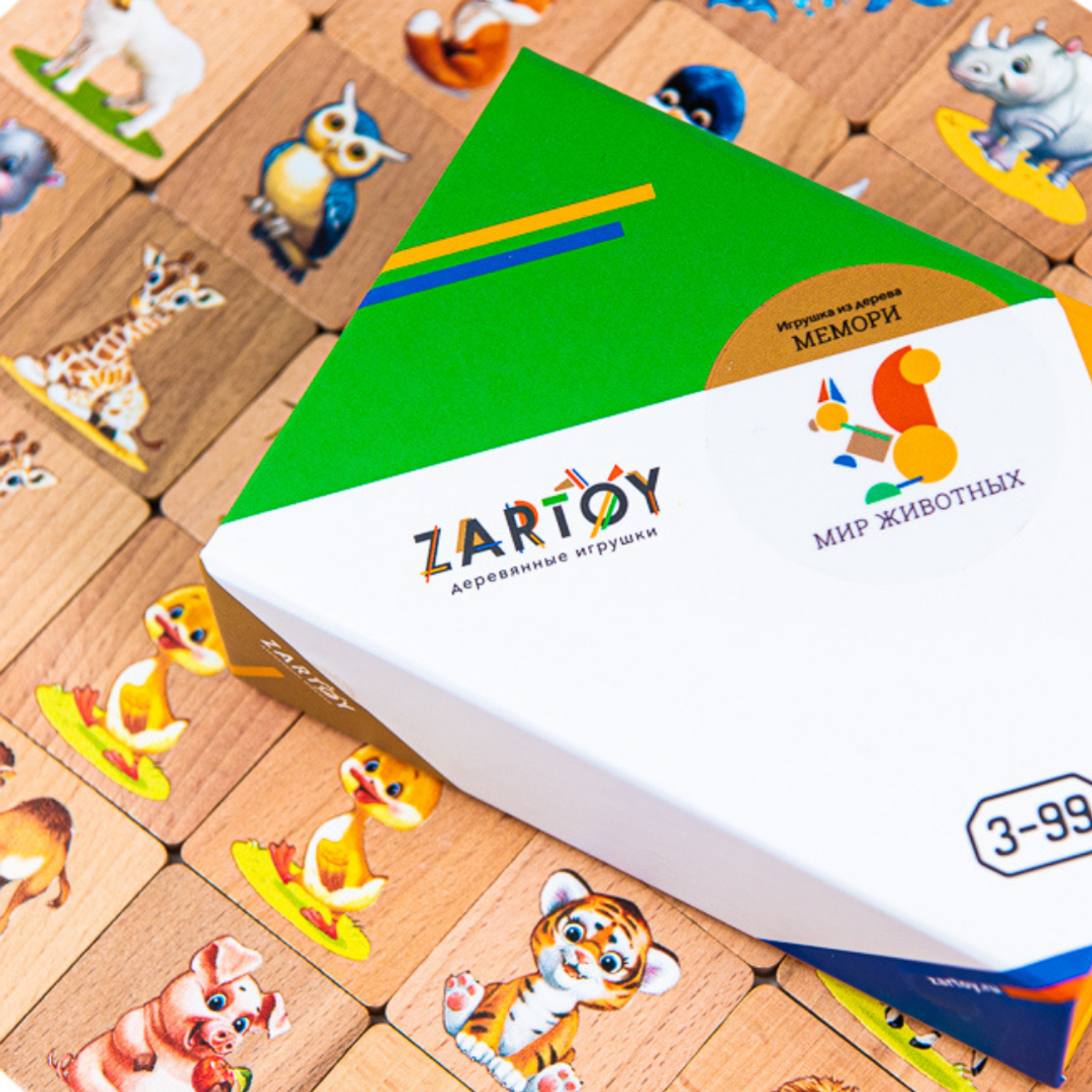 Настольная игра Zartoy мемори Мир животных - фото 3