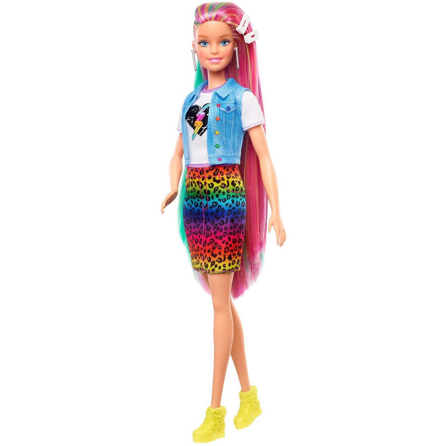 Кукла Barbie с разноцветными волосами GRN81 GRN81 - фото 4
