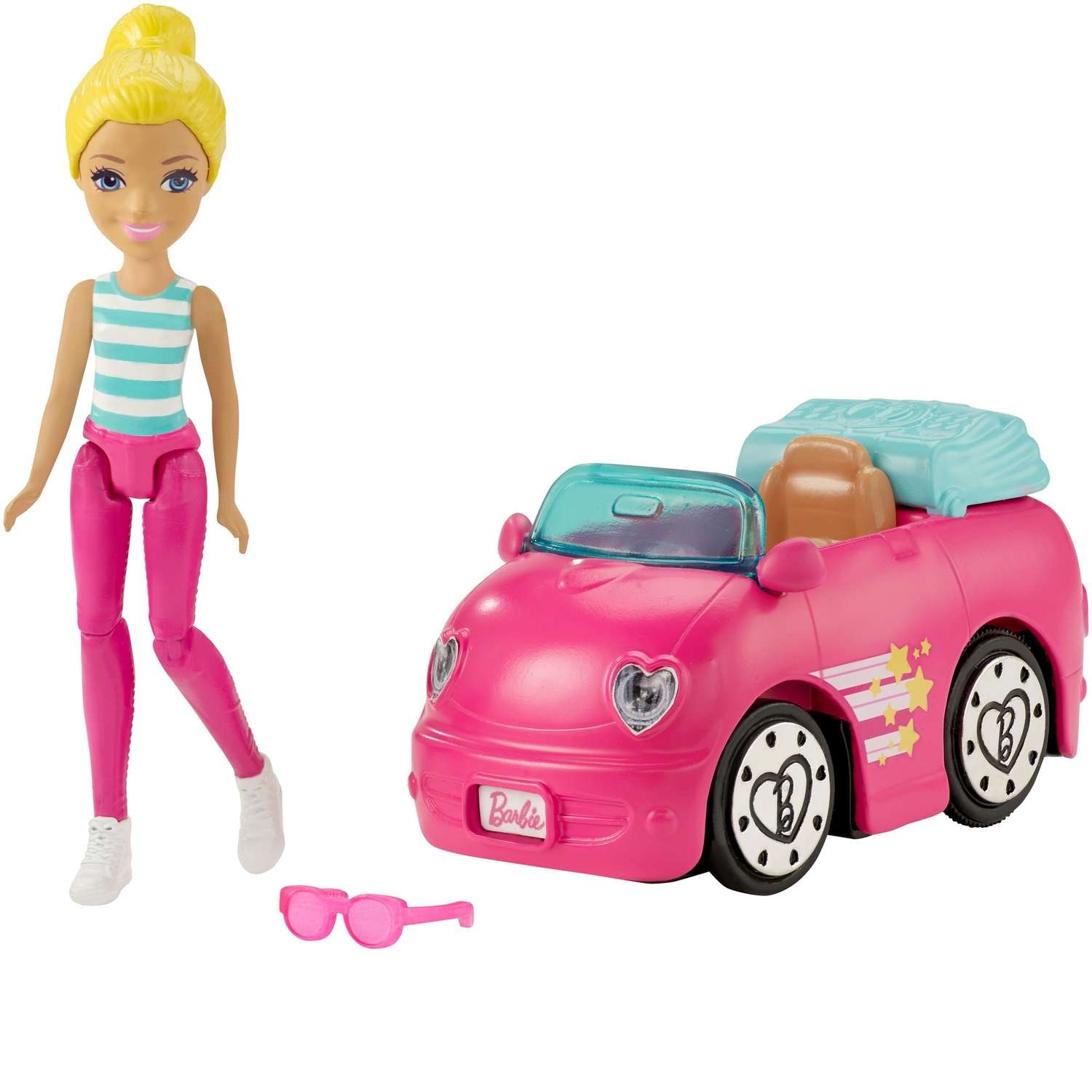 Набор Barbie Автомобиль и кукла FHV77 FHV76 - фото 1