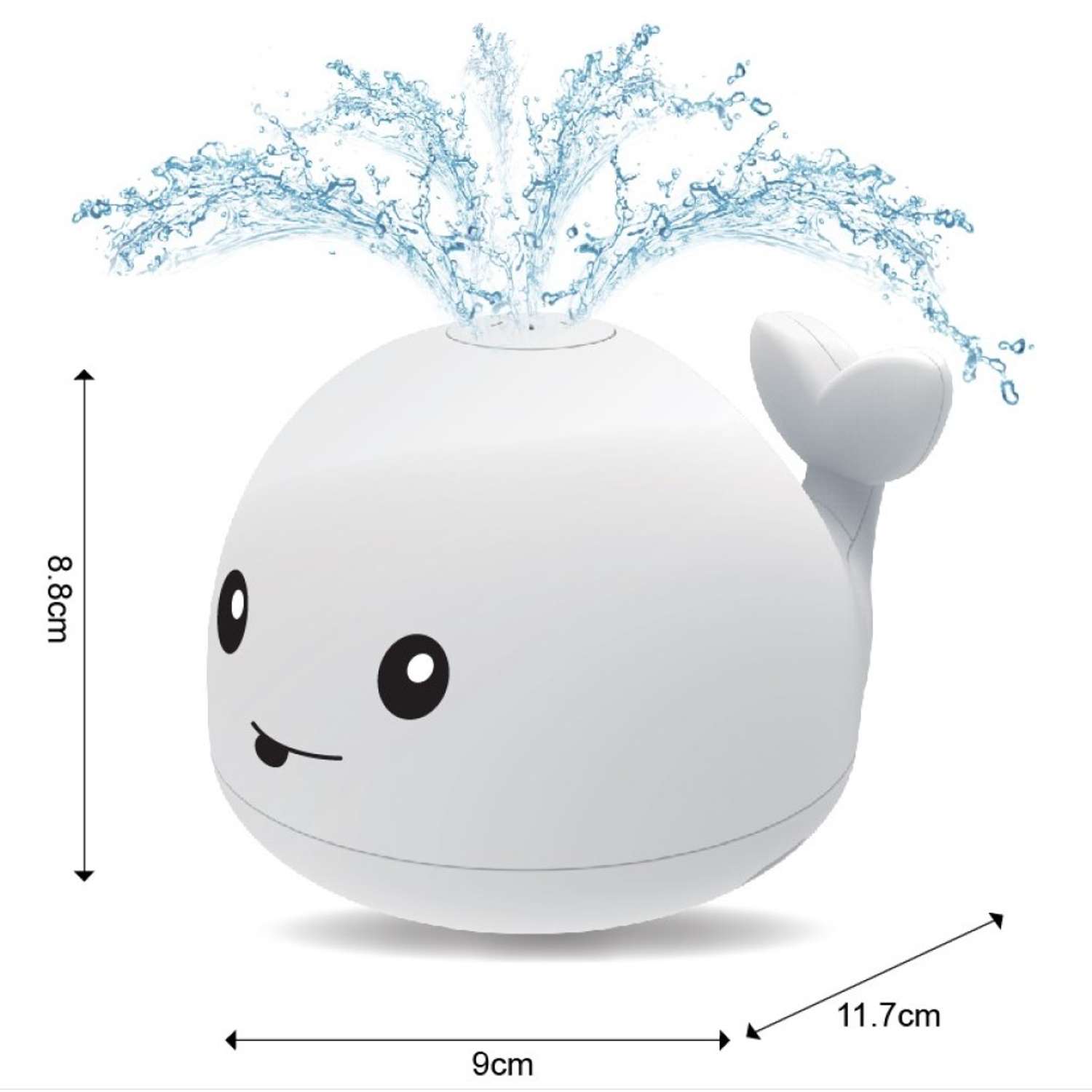 Игрушка для ванной Salto Surprise интерактивная Китёнок с фонтанчиком белый - фото 4