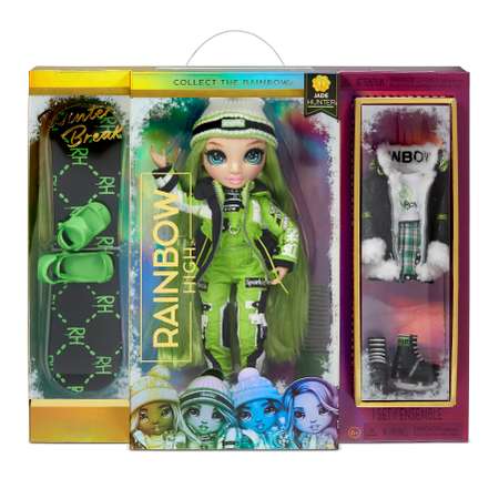 Кукла Rainbow High Winter Break Fashion Doll- Jade Hunter Green