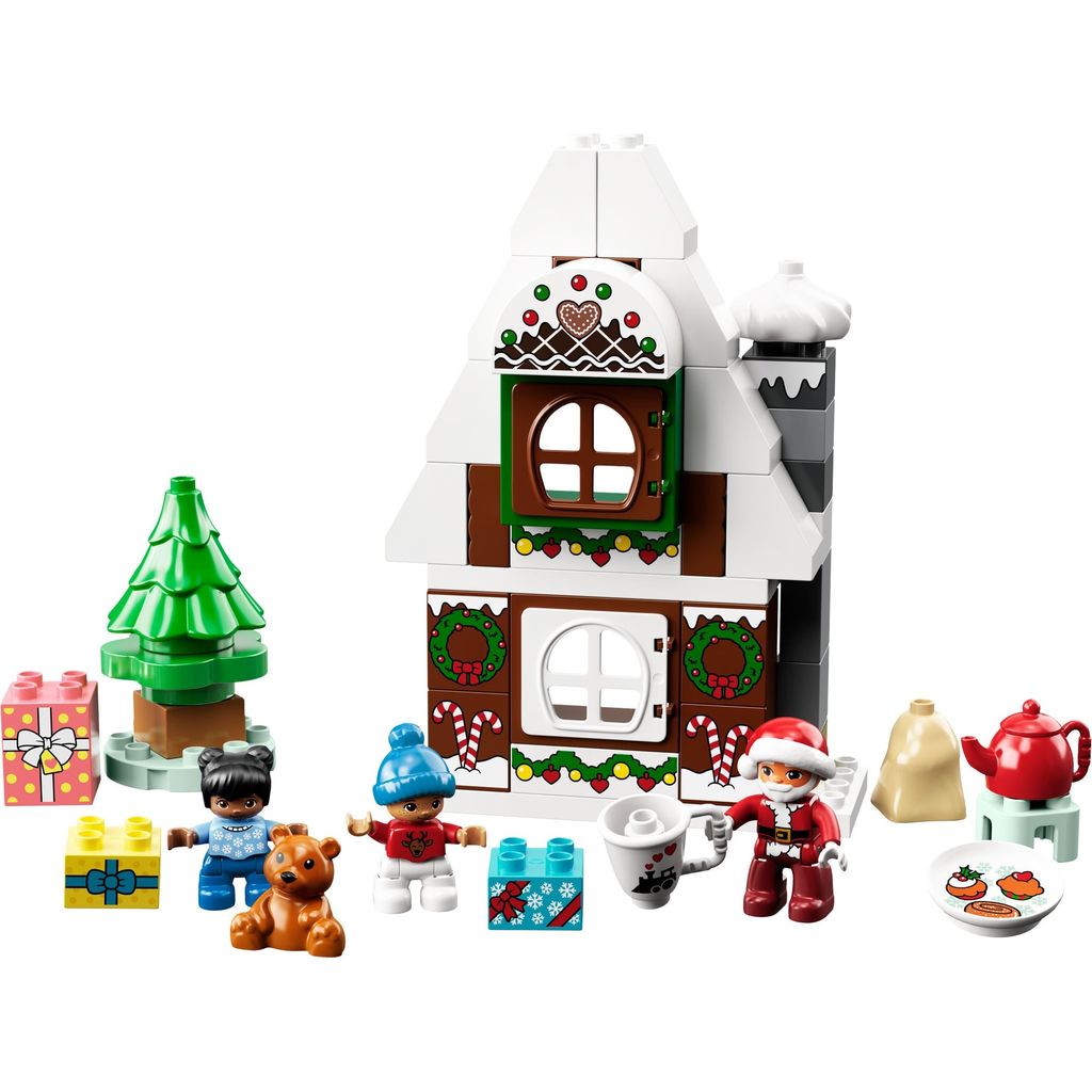 Конструктор LEGO DUPLO Santas Gingerbread House 10976 купить по цене 1799 ₽  в интернет-магазине Детский мир