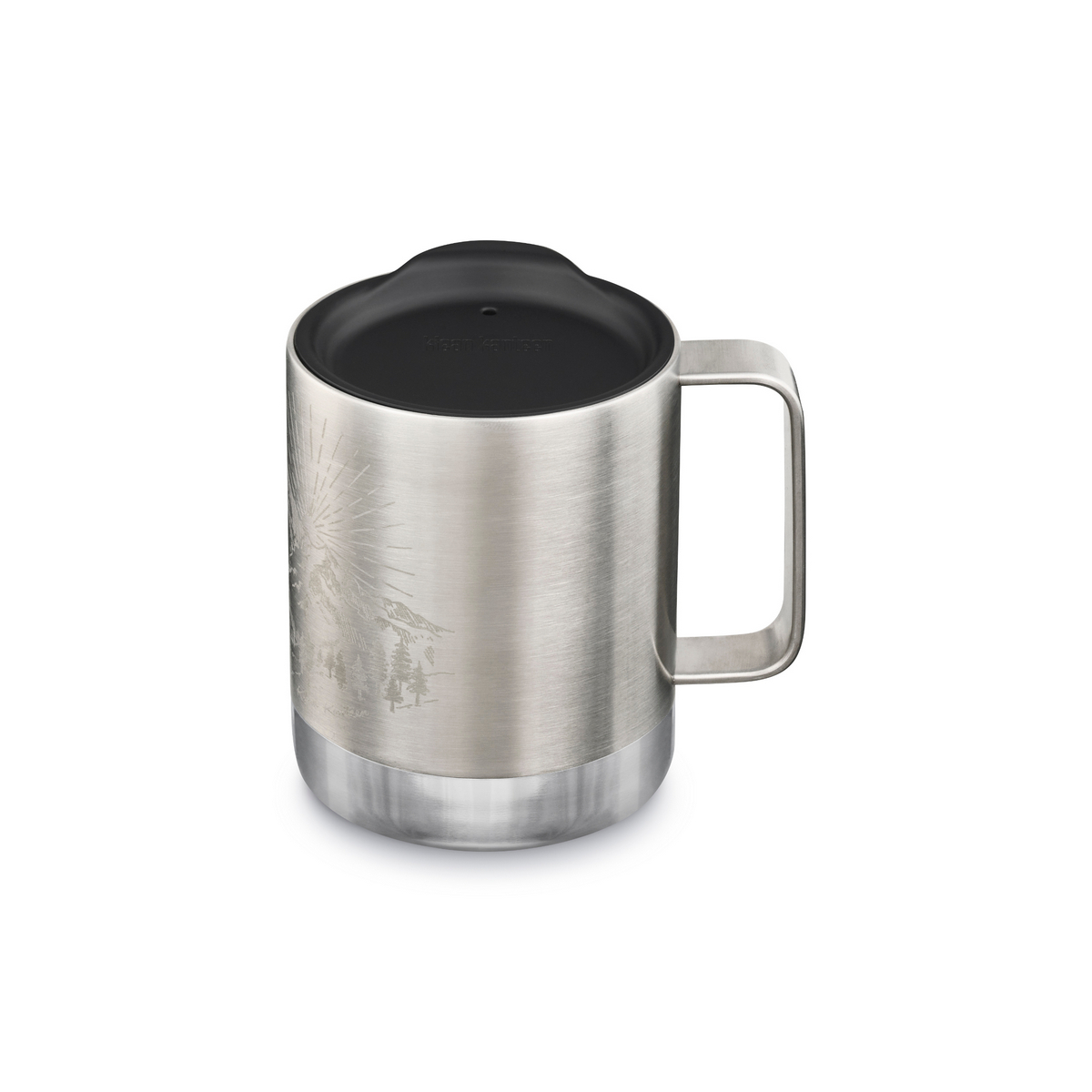 Термокружка Klean Kanteen Camp Mug 12oz Mountain Brushed Stainless 355 мл - фото 1