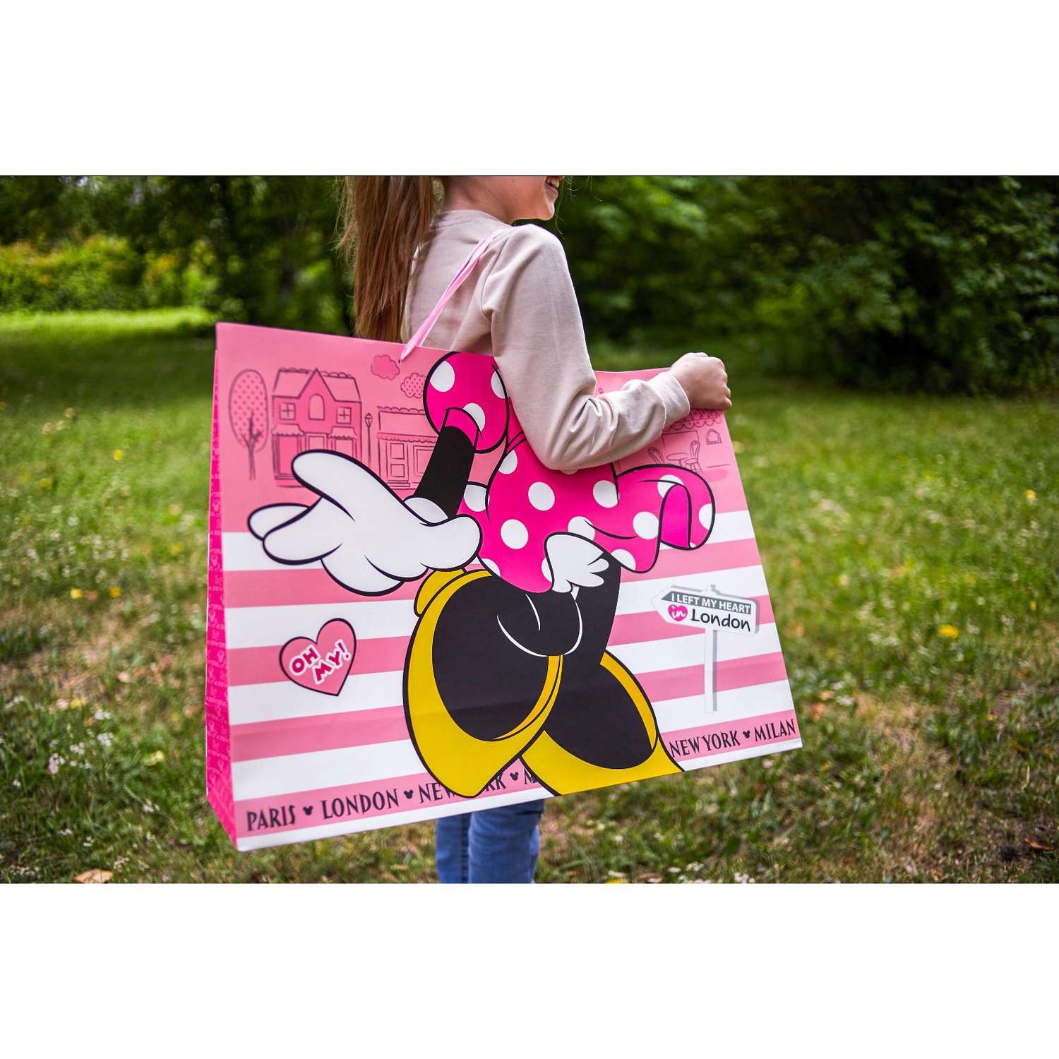 Пакет подарочный Disney ламинат горизонтальный «Минни» Минни Маус - фото 3