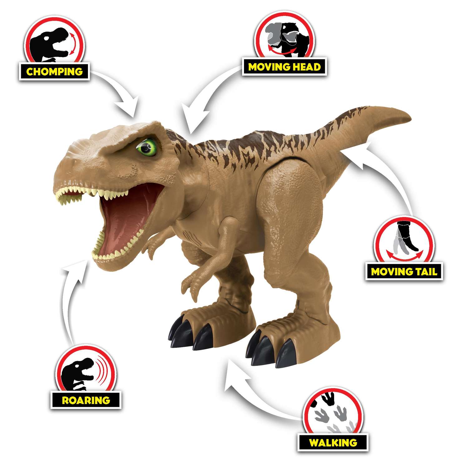 Интерактивный динозавр Dinos Unleashed Гигантский Т-Рекс со световыми и звуковыми эффектами - фото 4