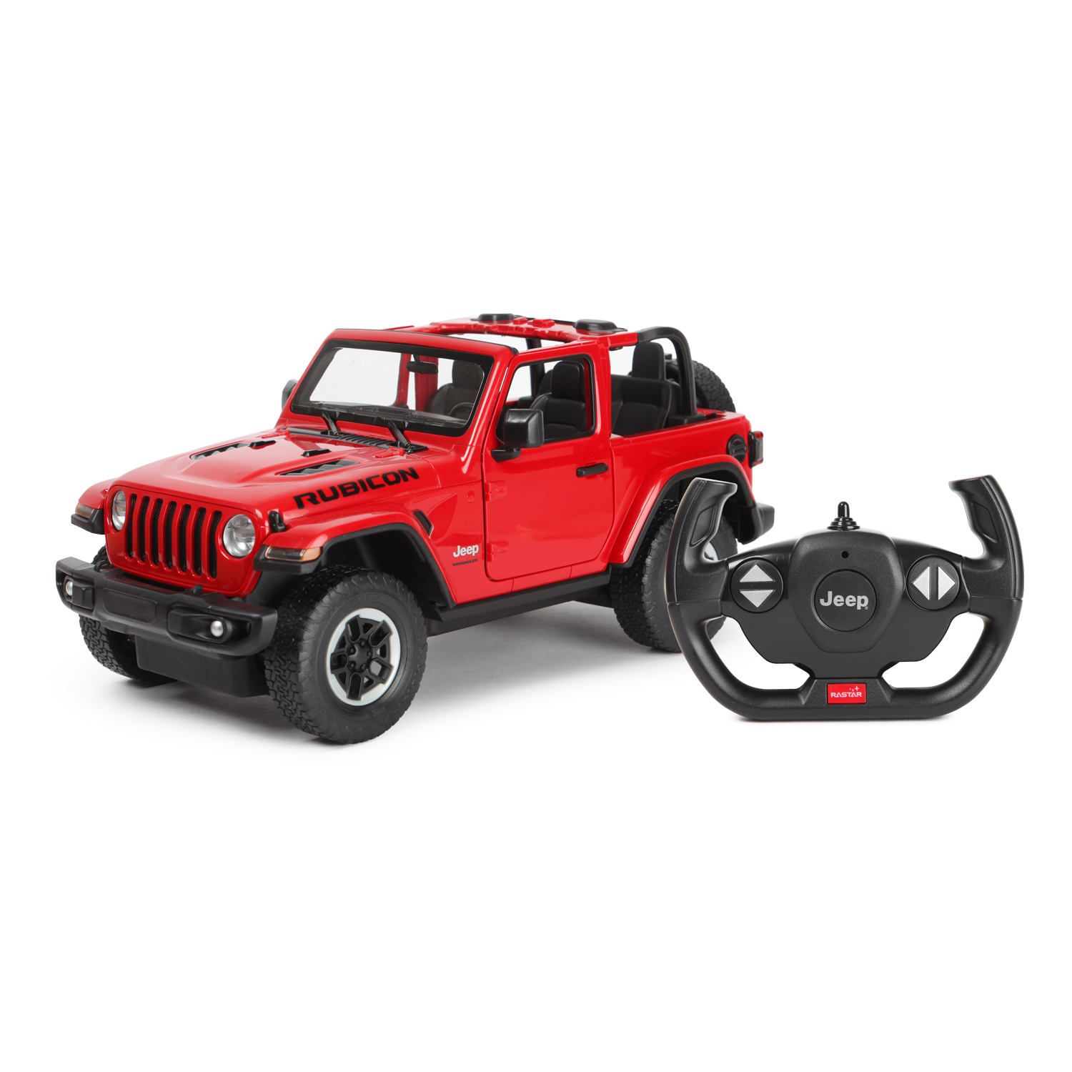 Машина Rastar РУ 1:14 Jeep Wrangler JL Красная 79400 купить по цене 1599 ₽  в интернет-магазине Детский мир