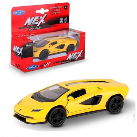 Автомобиль Welly Lamborghini 1:38 инерционный желтый