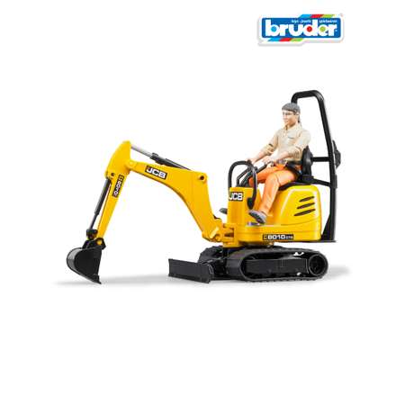 Игрушка BRUDER Мини экскаватор JCB 8010 CTS и рабочий