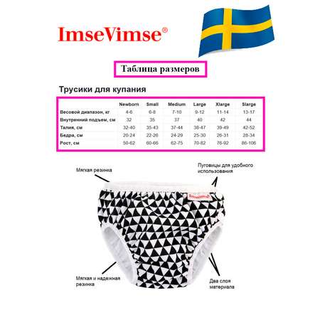 Плавки детские ImseVimse S 6-8 kg 4-8 мес Trinity