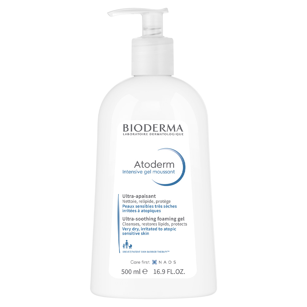 Гель Интенсив Bioderma Atoderm для сухой раздраженной и атопичной кожи лица и тела 500 мл - фото 1