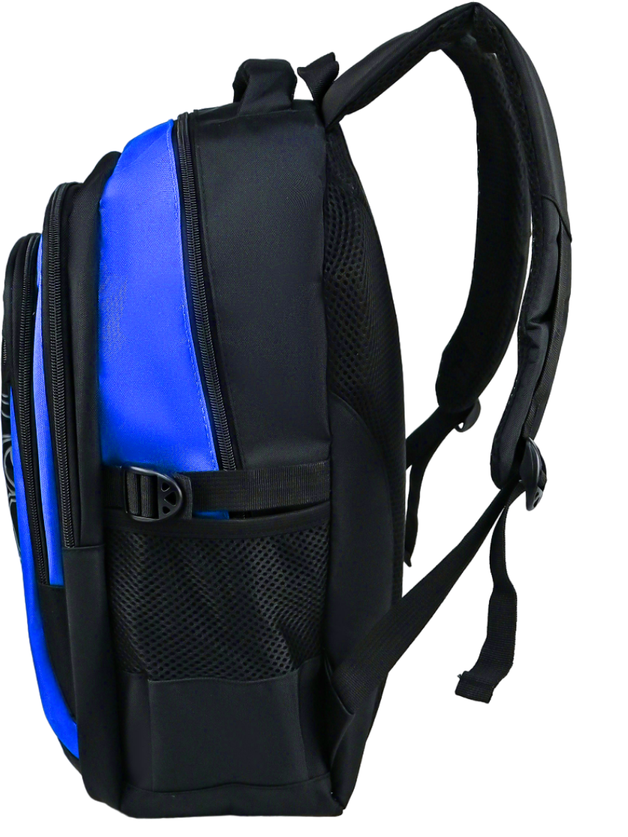 Рюкзак школьный Evoline большой черно-голубой EVOS-318 - фото 6