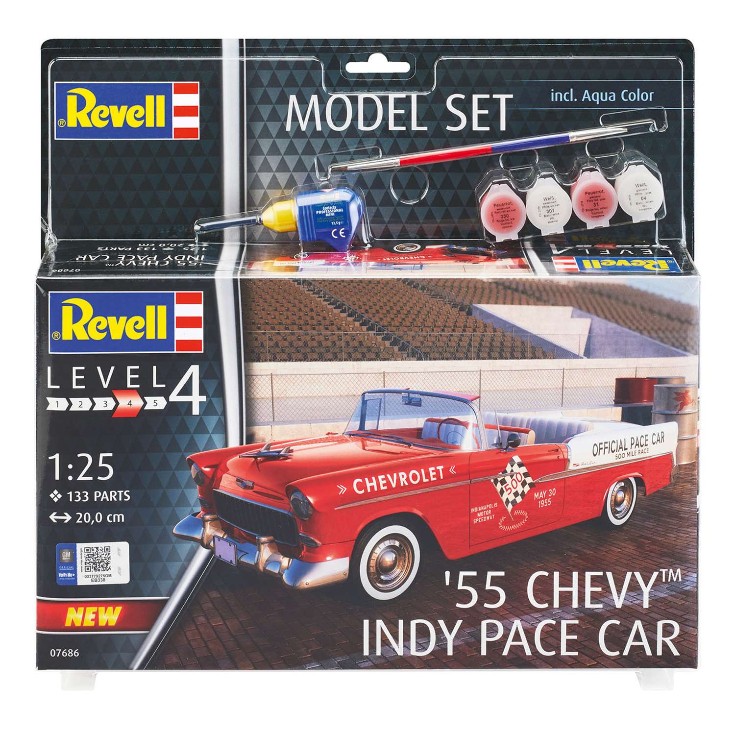 Сборная модель Revell Автомобиль 55 Chevy Indy Pace Car 67686 - фото 2