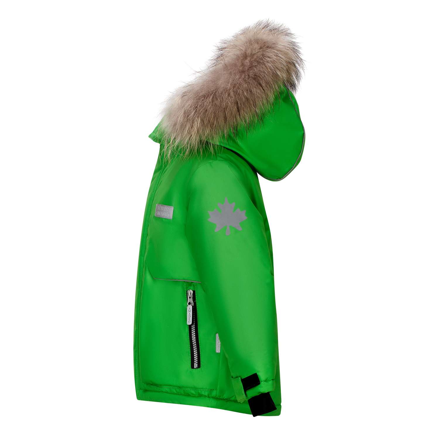 Куртка Stylish AMADEO AJ-120A-зеленый - фото 3