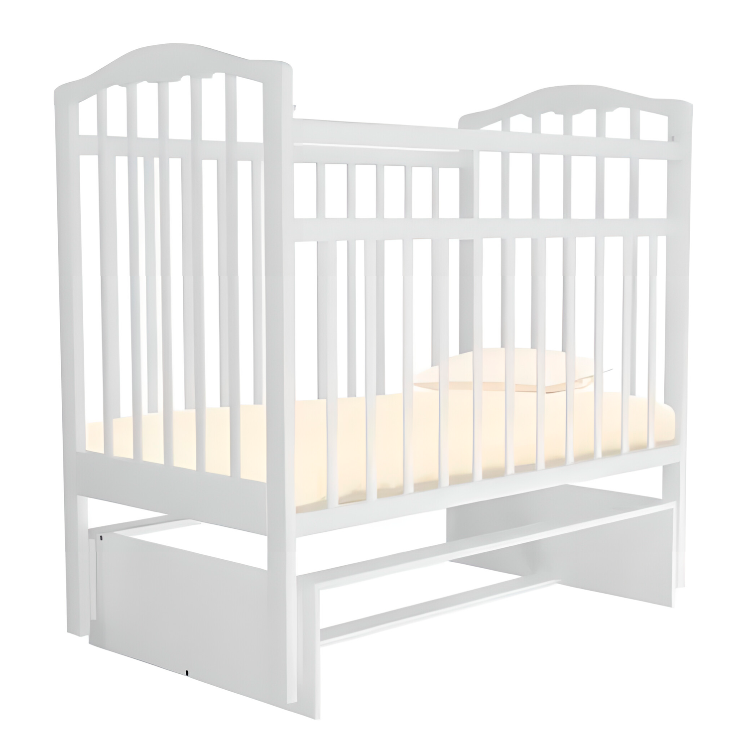 Детская кроватка АГАТ, (белый) - фото 1