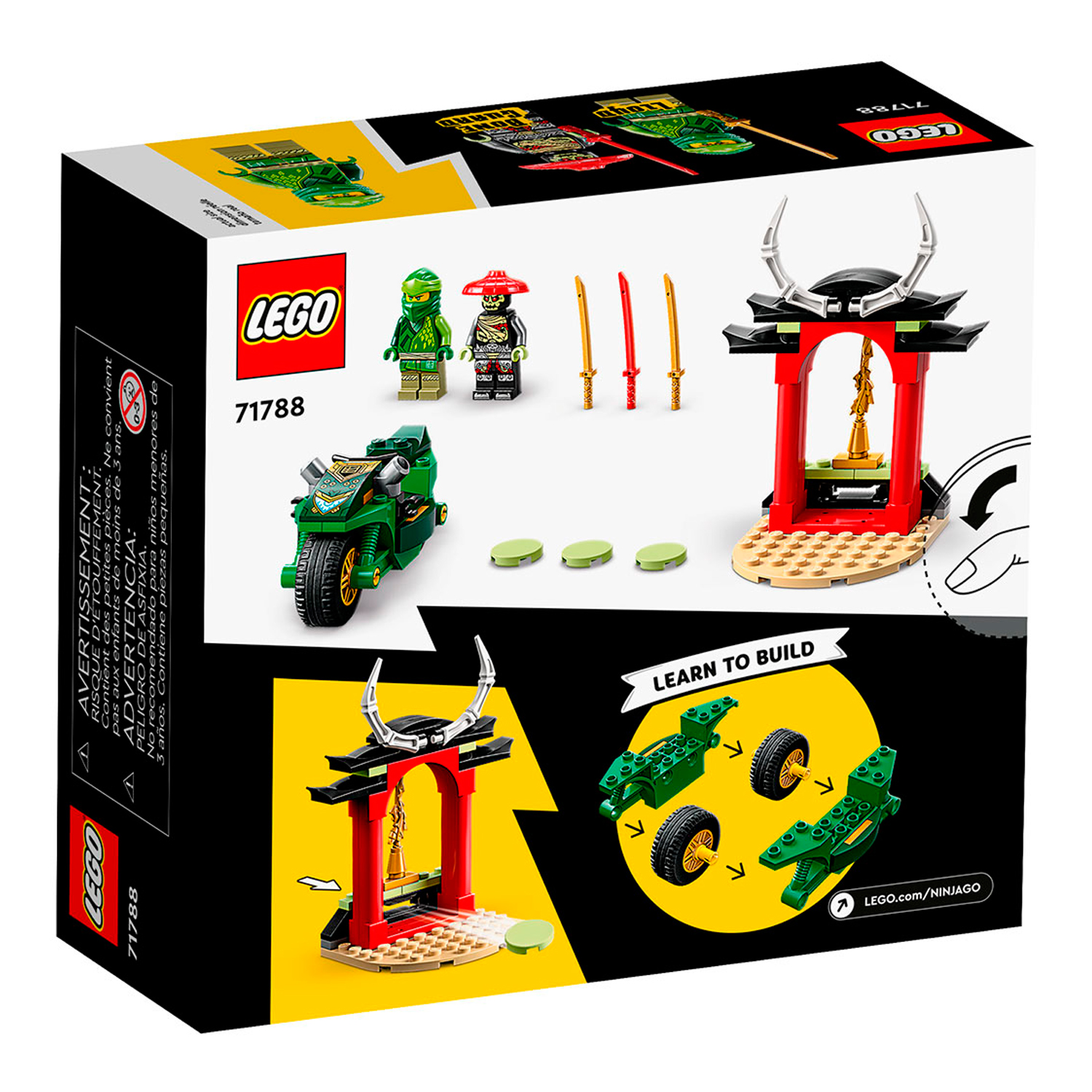 Конструктор детский LEGO Ninjago Уличный мотоцикл ниндзя Ллойда 71788 - фото 5