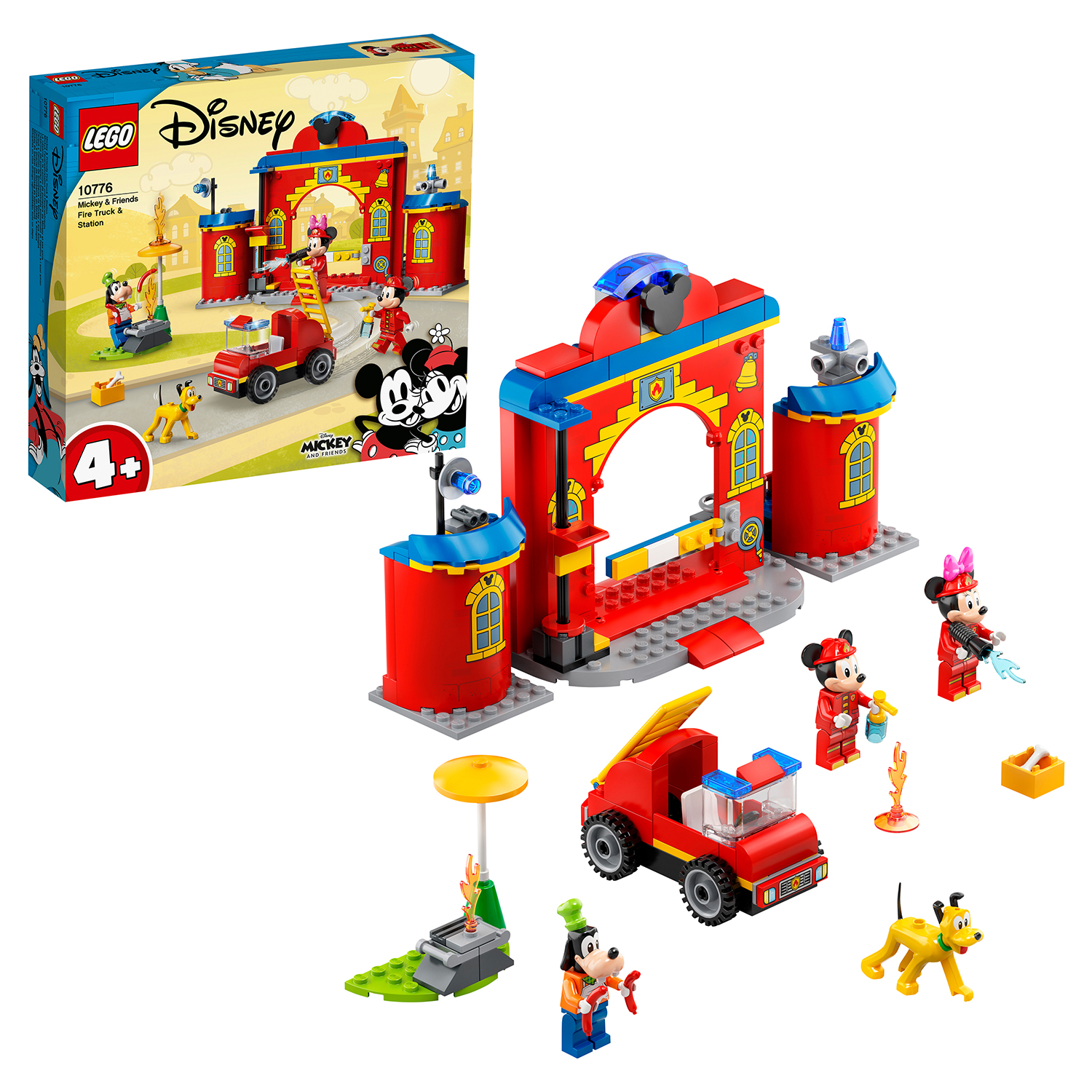 Конструктор LEGO Mickey and Friends Пожарная часть и машина Микки и его друзей 10776 - фото 1