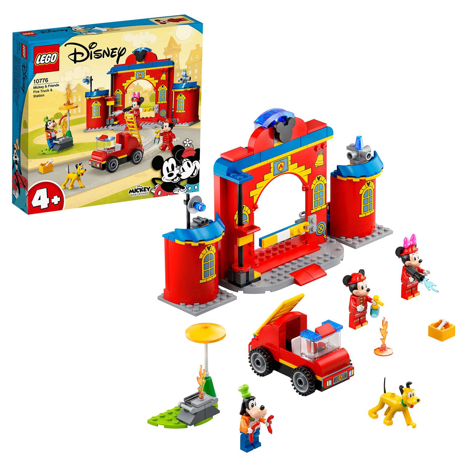 Конструктор LEGO Mickey and Friends Пожарная часть и машина Микки и его друзей 10776 - фото 1