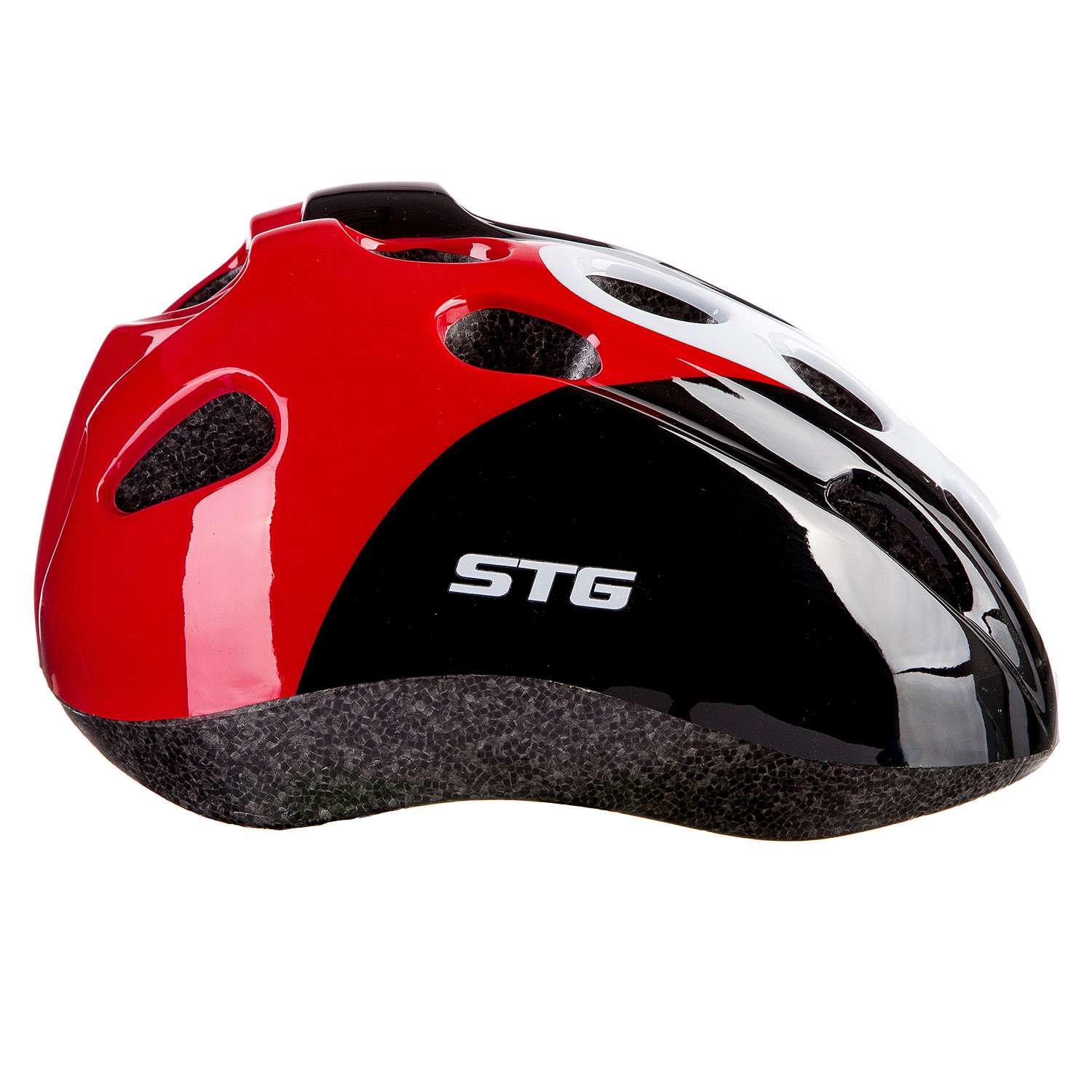 Шлем STG размер S 48-52 см STG HB5-3 черный красный - фото 3