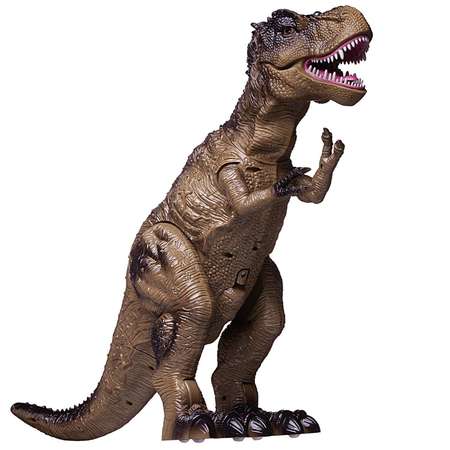 Динозавр Junfa Тиранозавр Рекс зеленый пускает пар звук свет радиоуправление