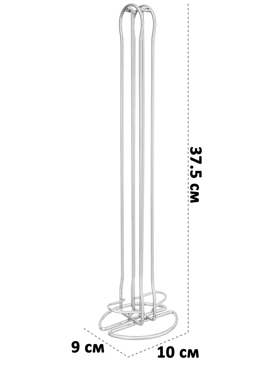 Держатель El Casa для кофе-капсул 10х9х37.5 см серебристый - фото 2