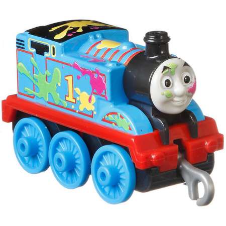 Паровозик Thomas & Friends Железная дорога Герои мультфильмов Томас с брызгами краски GPJ66