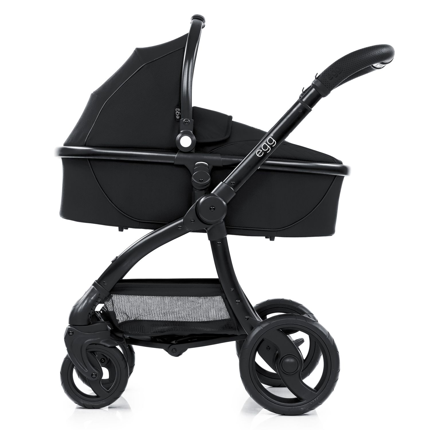 Люлька Egg Carrycot Just Black and Matt Black Frame EGCCJB - фото 2