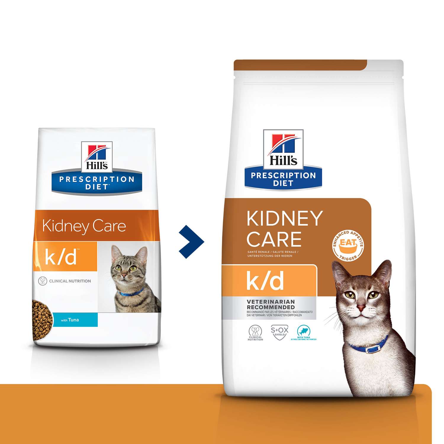 Корм для кошек HILLS 1.5кг Prescription Diet k/d Kidney Care для здоровья почек с тунцом сухой - фото 9