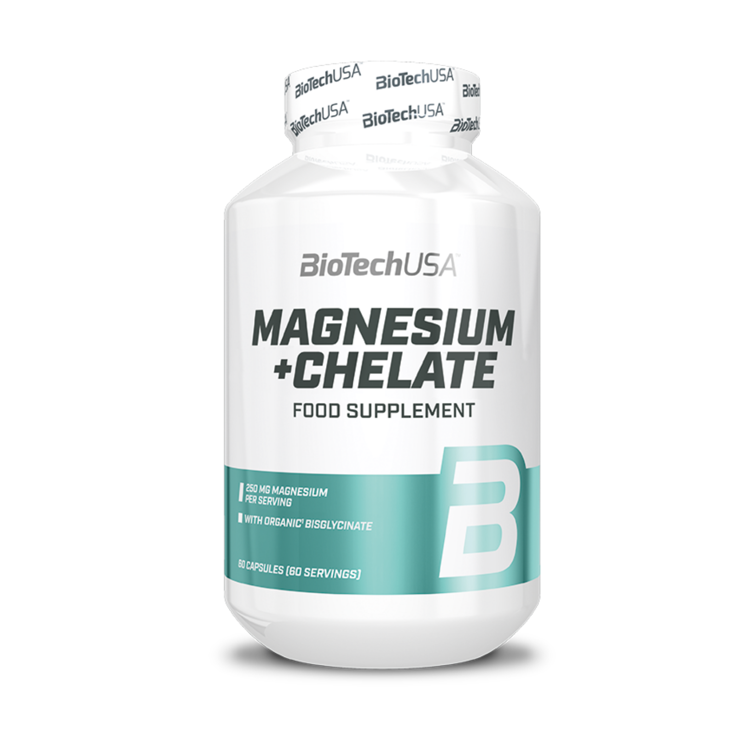 Магний BiotechUSA Magnesium + Chelate 60 капсул - фото 1
