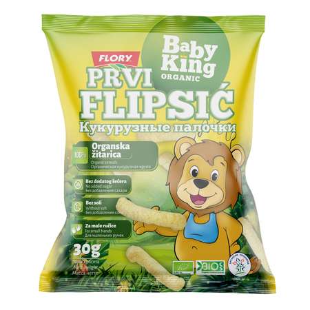 Палочки кукурузные Baby King Organic 30г