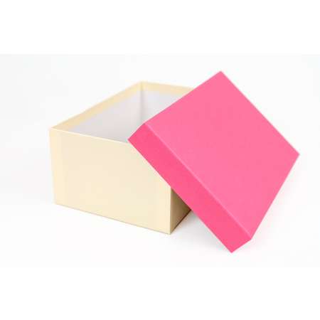 Набор подарочных коробок Cartonnage 5 в 1 Радуга розовый бежевый