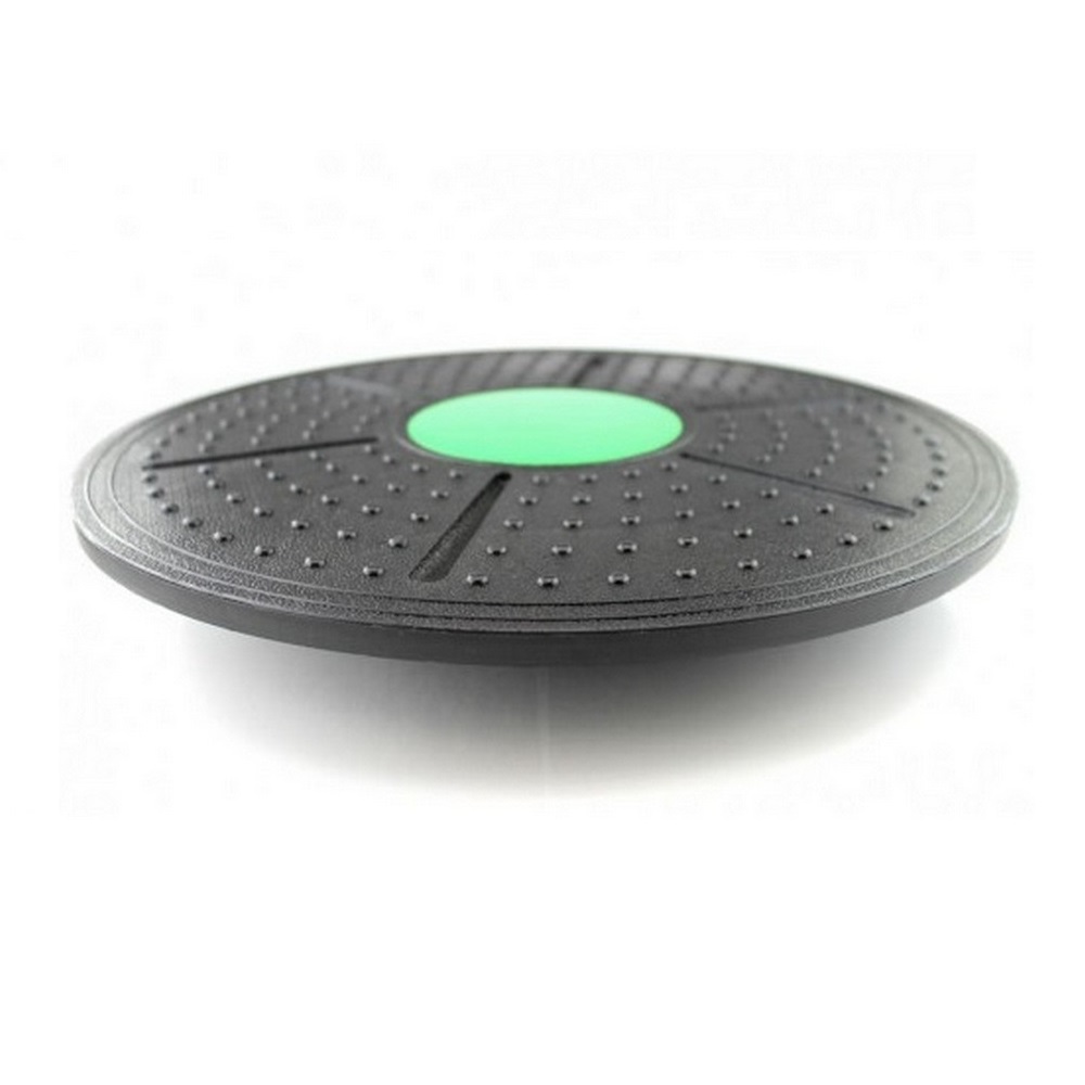 Балансировочный диск STRONG BODY платформа полусфера для развития равновесия d 36 см черно-зеленый - фото 2