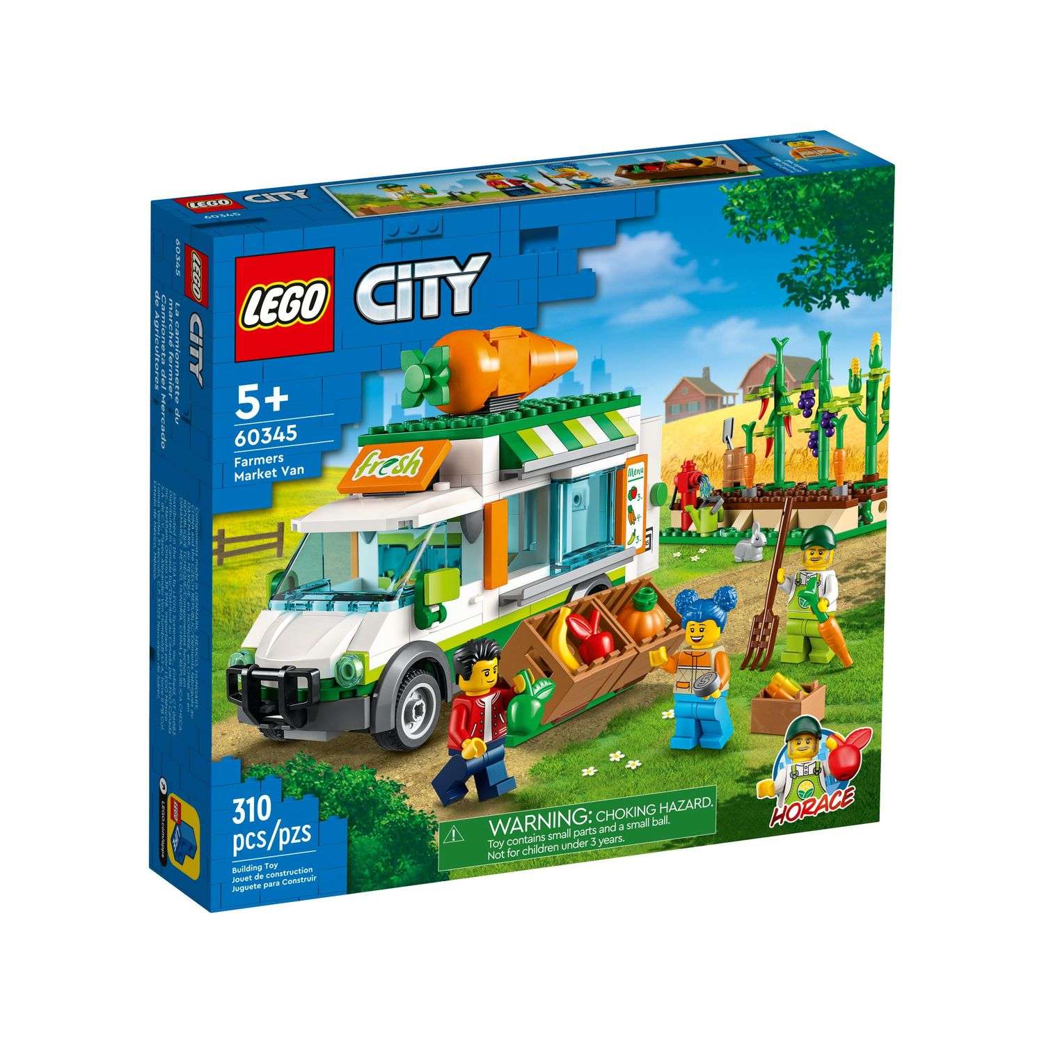Конструктор LEGO City Farmers Market Van 60345 - фото 1