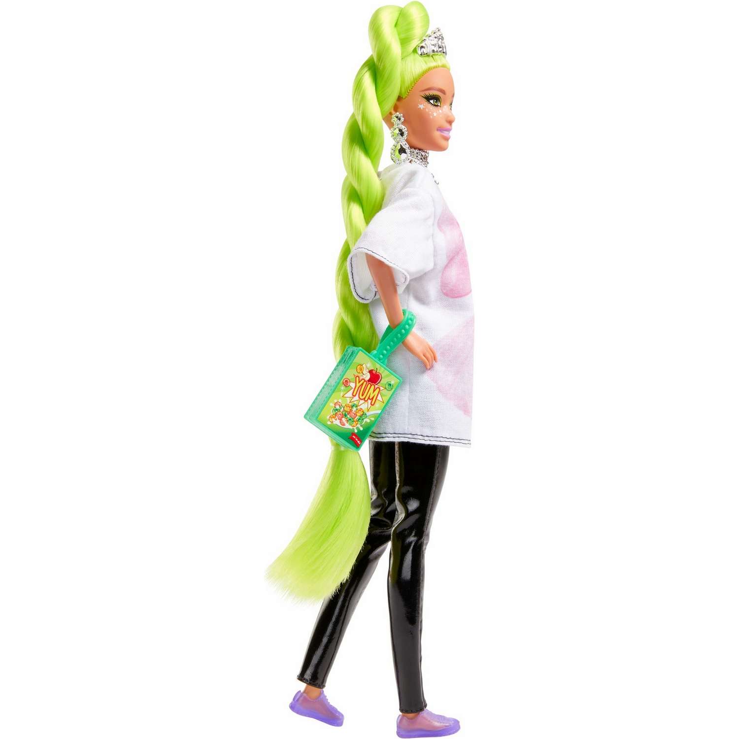 Кукла Barbie Экстра с зелеными неоновыми волосами HDJ44 HDJ44 - фото 5