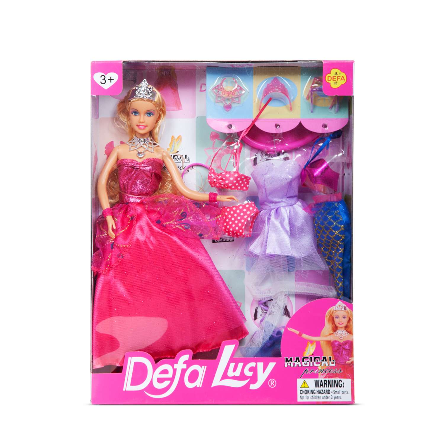 Кукла Defa Lucy Светская дама 27 см розовый 8269//розовый - фото 1
