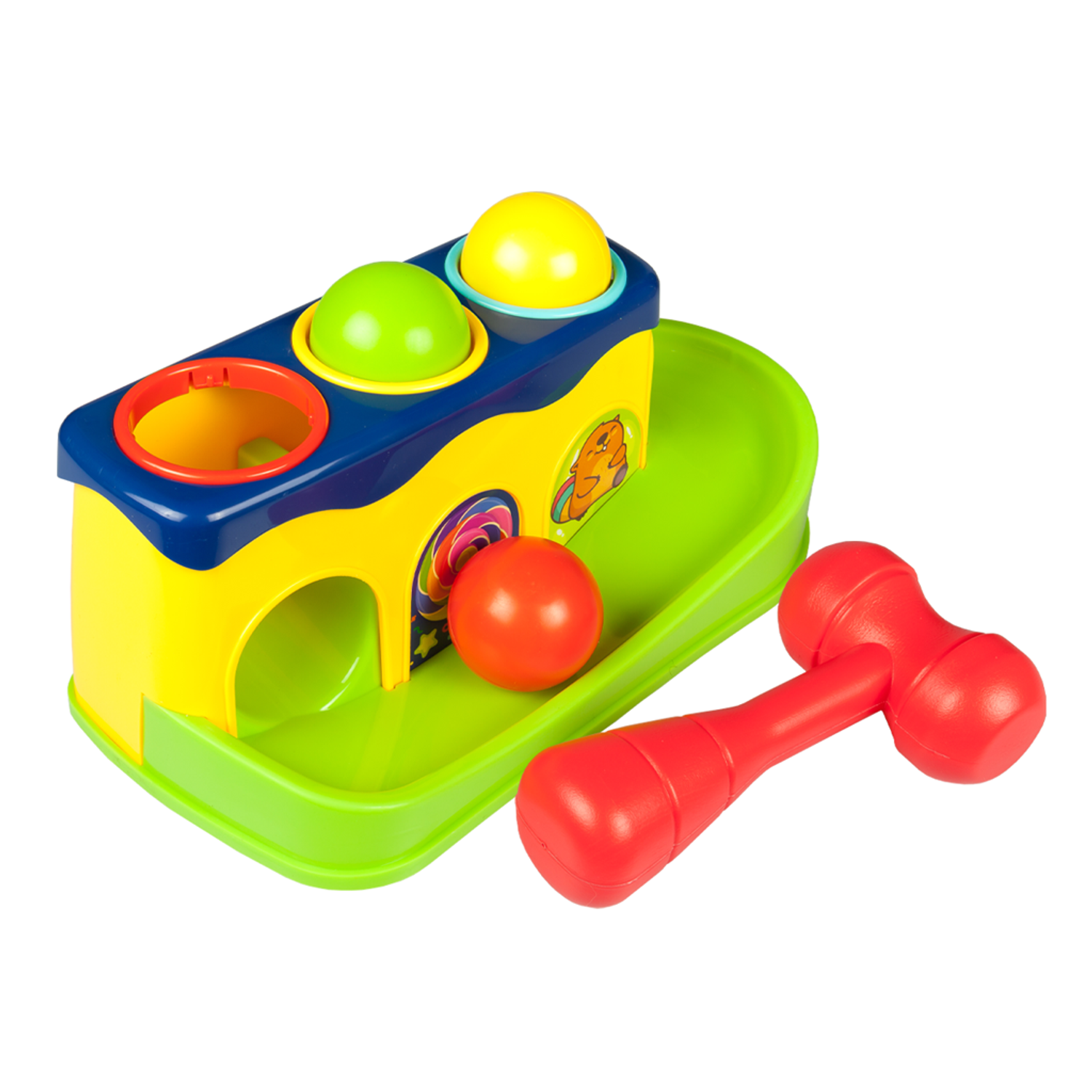 Развивающая игрушка Solmax стучалка с шариками и молотком для малышей SM06741 - фото 6