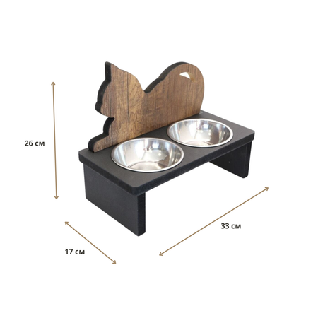 Двойная миска для кошек Kami Concept для собак мелких пород 3