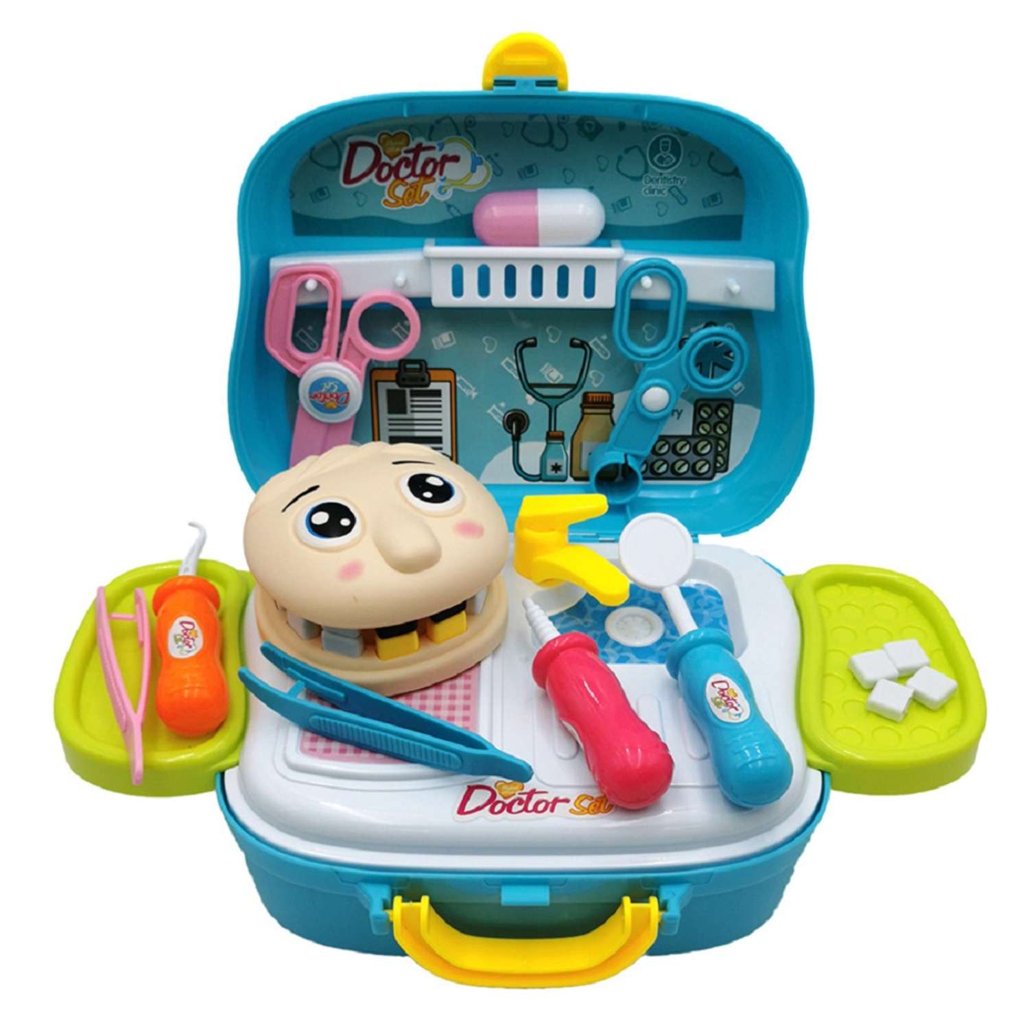 Игровой набор S+S Доктор-стоматолог в пластиковом чемодане - фото 1