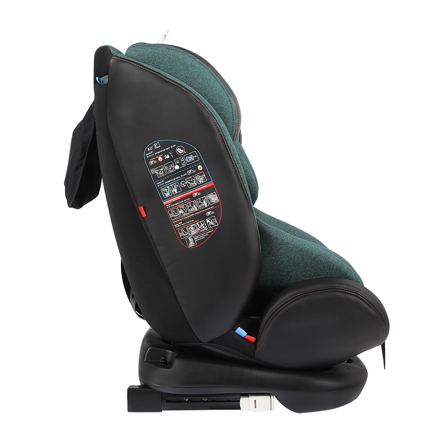 Автокресло Indigo Aero ST-3 Isofix растущее поворотное 0-36 кг зеленый - фото 16