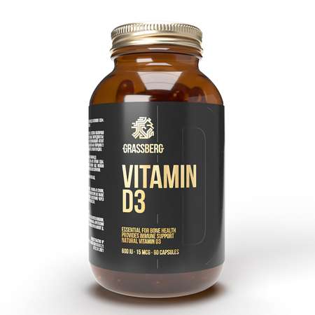 Биологиески активная добавка Grassberg Vitamin D3 600IU*90капсул