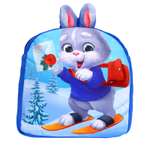 Детский рюкзак Milo Toys плюшевый Заяц с новогодней почтой 24х24 см
