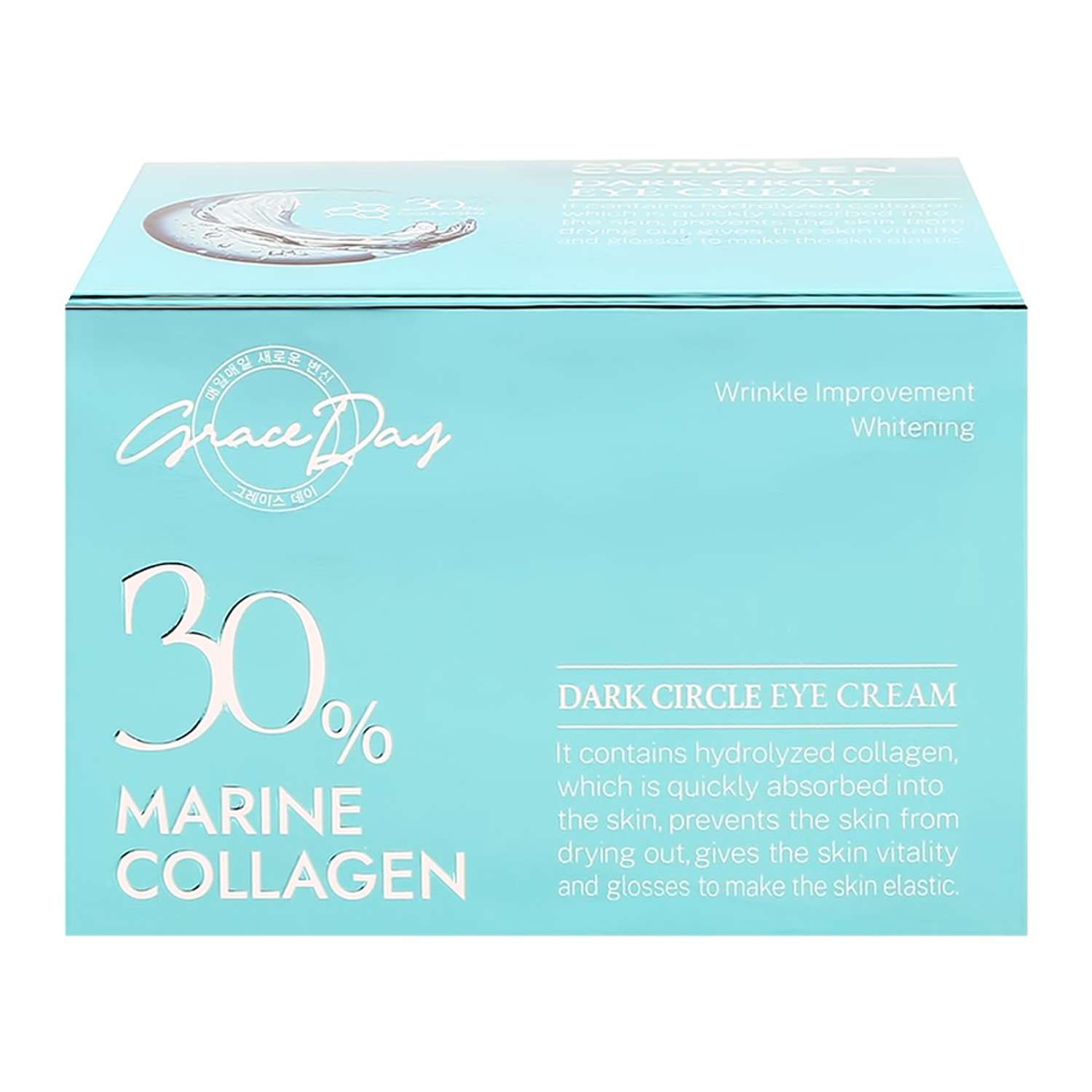Крем для области вокруг глаз Grace day 30% marine collagen с гидролизованным коллагеном против темных кругов 30 мл - фото 5