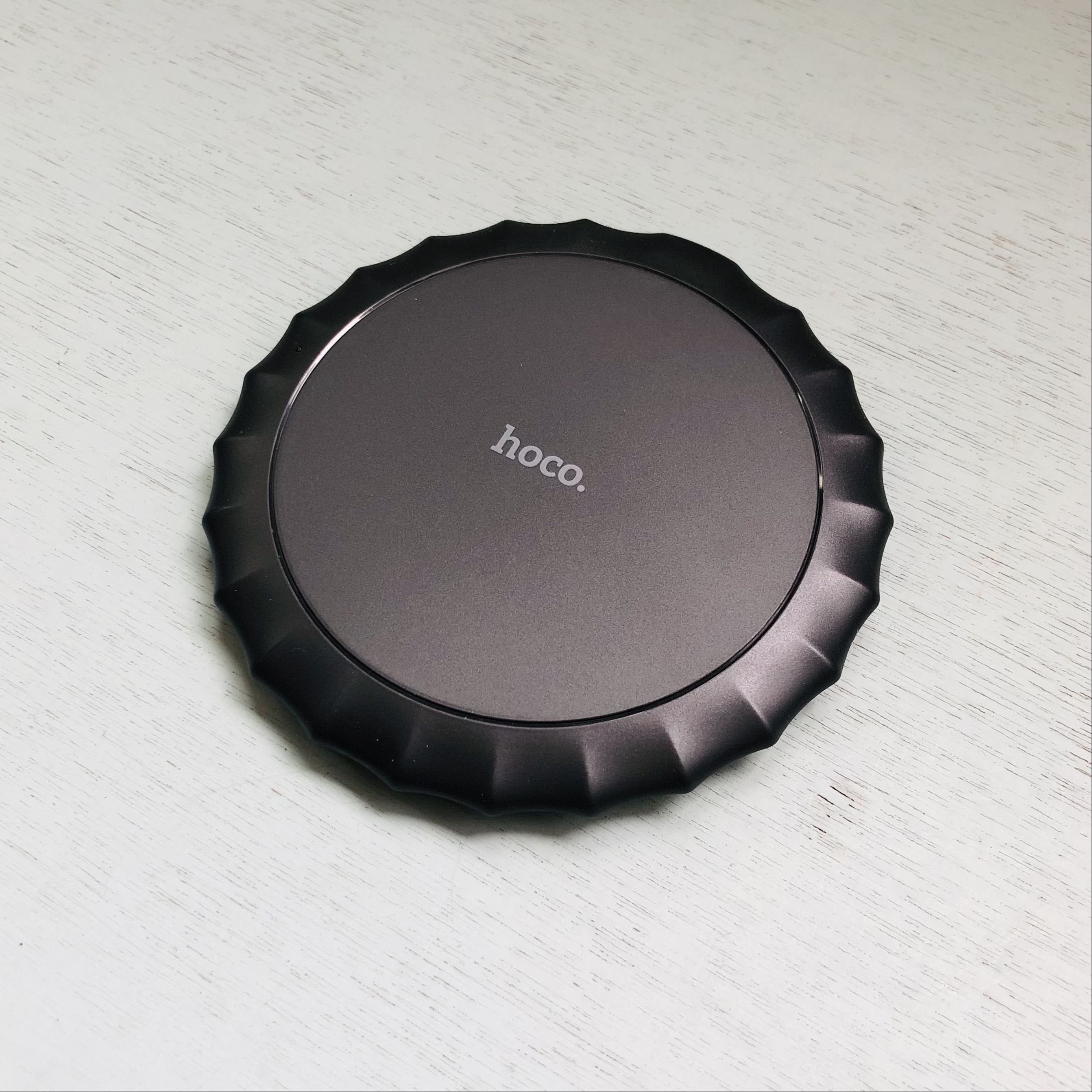 Беспроводное ЗУ hoco зарядная док-станция 5W /wireless charger / черный - фото 2