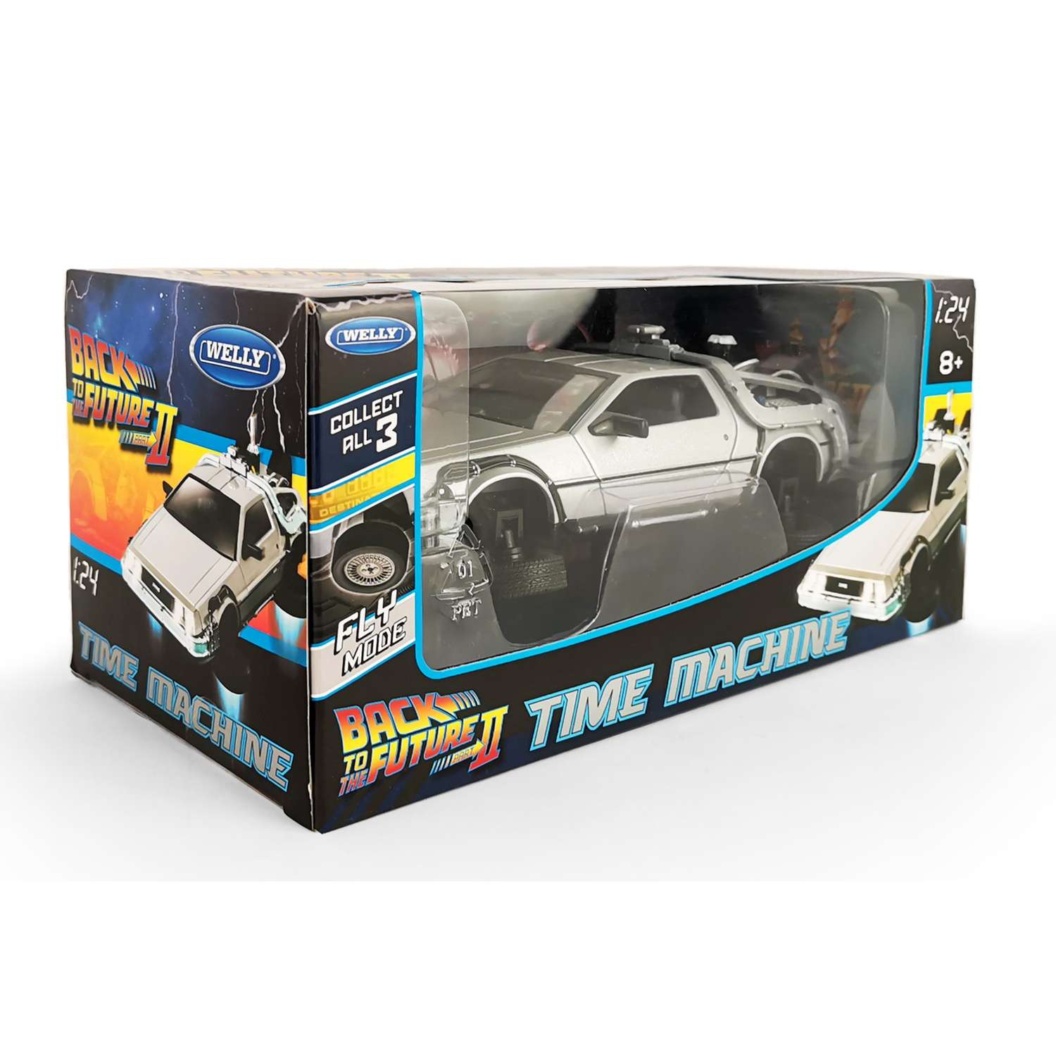 Машинка WELLY 1:24 модель DeLorean DMC-12 из кинофильма Назад в будущее 22441FV-GW - фото 6