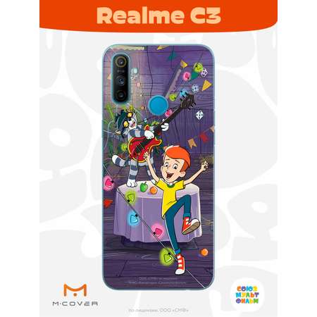 Силиконовый чехол Mcover для смартфона Realme C3 Союзмультфильм Матроскин блюз